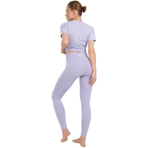 Legginsy damskie 4F FNK F369 jasny fiolet 4FWAW25TFTIF369 34S