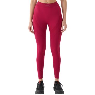 Legginsy damskie 4F FNK F389 burgund 4FRAW24TFTIF389 60S