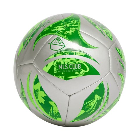 Piłka nożna adidas MLS Club srebrno-zielona JH1307