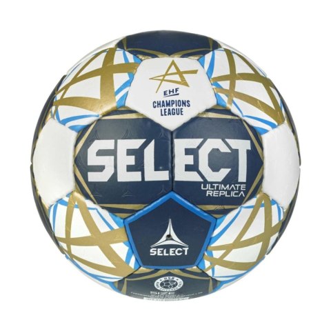 Piłka ręczna Select Ultimate Champions League Replica 0 v25 Official EHF biało-granatowo-złota 13519