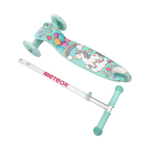 Hulajnoga Meteor trójkołowa Funny miętowa 17749