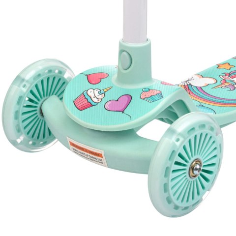 Hulajnoga Meteor trójkołowa Funny miętowa 17749