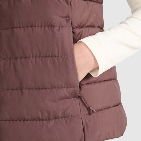 Kamizelka damska 4F F218 ciemny brązowy 4FWAW25TVJAF218 80S