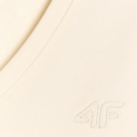 Koszulka damska 4F F2969 kremowa 4FWAW25TTSHF2969 12S