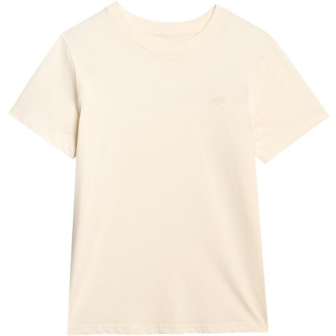 Koszulka damska 4F F2970 kremowa 4FWAW25TTSHF2970 12S