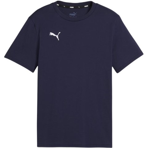 Koszulka dla dzieci Puma Team Goal Casuals Tee granatowa 658616 06