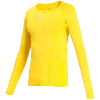 Koszulka męska Puma Liga Baselayer Tee LS żółta 655920 06