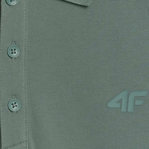 Koszulka męska polo 4F M555 zielona 4FWAW25TPTSM555 41S