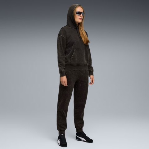 Bluza damska Puma ESS Elevated Relaxed Wash Hoodie czarna 688103 01
