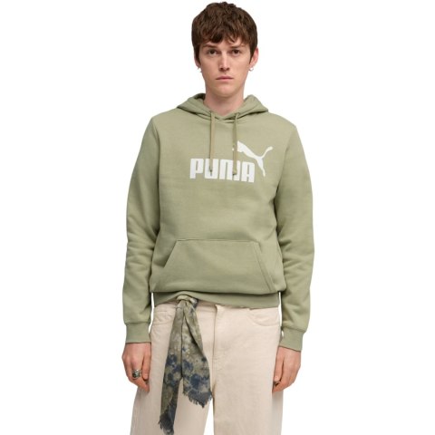 Bluza męska Puma ESS No.1 Logo Hoodie FL oliwkowa 682571 82
