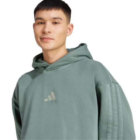 Bluza męska adidas A SZN W FL HD zielona JL6538