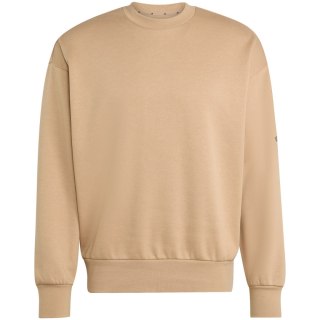 Bluza męska adidas Essentials Loose Fit 3 Bar Logo beżowa JX5668