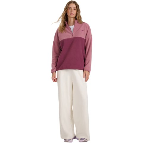 Bluza polarowa damska 4F F421 ciemny róż 4FWAW25TFLEF421 53S