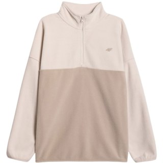 Bluza polarowa damska 4F F421 kremowa 4FWAW25TFLEF42112S