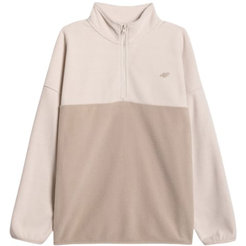 Bluza polarowa damska 4F F421 kremowa 4FWAW25TFLEF42112S