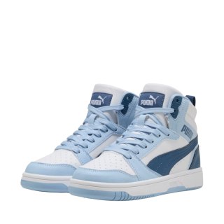 Buty dla dzieci Puma Rebound V6 Mid biało-niebieskie 393831 32