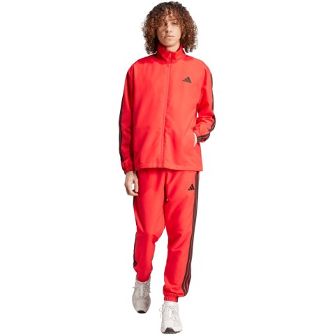 Dres męski adidas Sportswear Basic 3-Stripes Woven czerwony JI8851