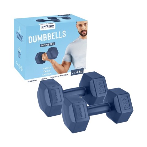 Hantle Spokey Monster 2x4 kg granatowe 944045