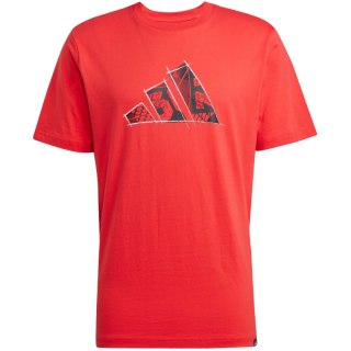 Koszulka męska adidas Logo Graphic czerwona JJ3934