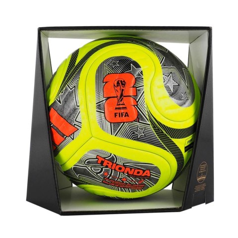 Piłka nożna adidas World Cup 26 Trionda Pro Winter zielono-czarno-srebrna JD8023