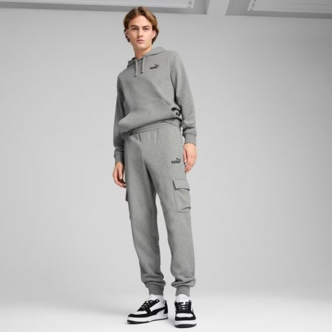 Spodnie męskie Puma ESS No.1 Logo Cargo Pants FL szare 682660 03