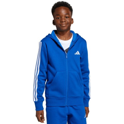 Bluza dla dzieci adidas Essentials Full-Zip Hoodie niebieska JY4977