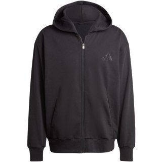 Bluza męska adidas All Szn Fleece Full-Zip Hoodie czarna IX1249