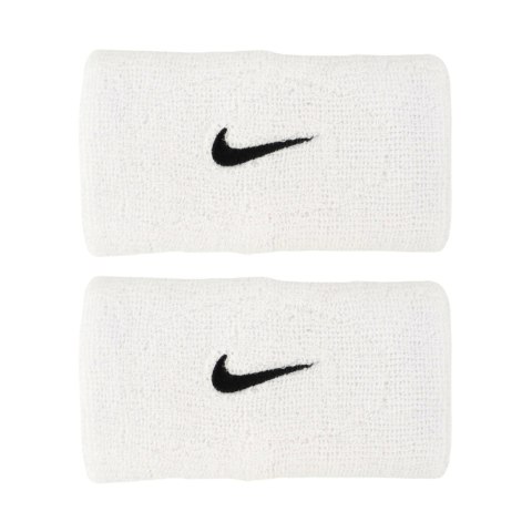 Frotki na rękę Nike Swoosh Wristbands 2 szt. białe N1012406101OS
