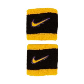 Frotki na rękę Nike Swoosh Wristbands 2 szt. czarno-żółte N1012405009OS