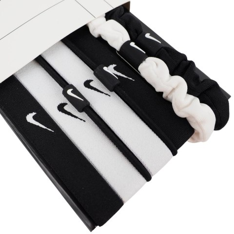 Gumki do włosów Nike Flex Hair Ties 8 szt. biało-czarne N1011934127OS