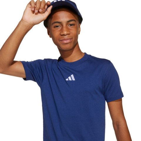 Koszulka dla dzieci adidas Essentials Tee 160 granatowa JY0613