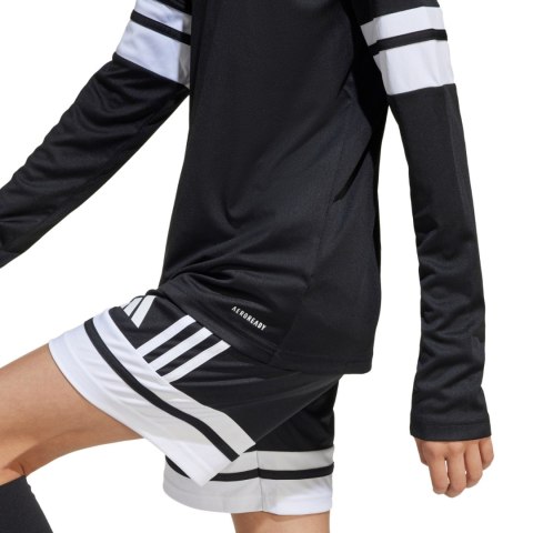 Koszulka dla dzieci adidas Squadra 25 Long Sleeve Jersey czarno-biała JJ0047