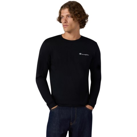 Koszulka męska Champion Longsleeve Tee czarna 221799 KK001