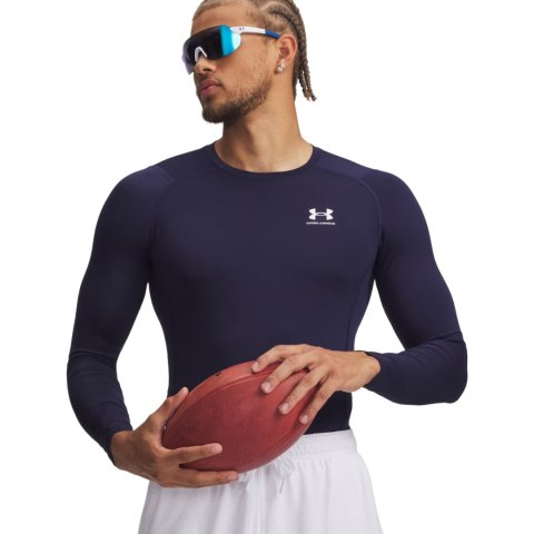 Koszulka męska Under Armour HG Armour Comp LS granatowa 1361524 410