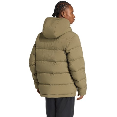 Kurtka męska adidas Helionic Climawarm Hoodie oliwkowa JX0580