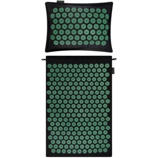 Mata do akupresury i masażu z poduszką Spokey Akumat czarno-zielona 944215