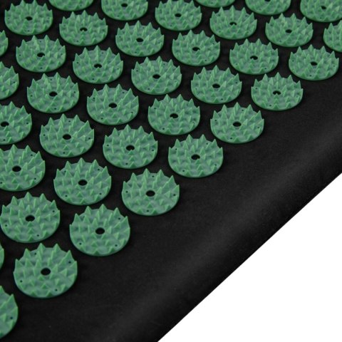 Mata do akupresury i masażu z poduszką Spokey Akumat czarno-zielona 944215