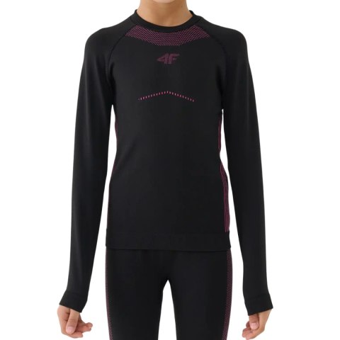 Bielizna bezszwowa dla dziewczynki 4F F250 głęboka czerń 4FJWAW25USEAF250 20S