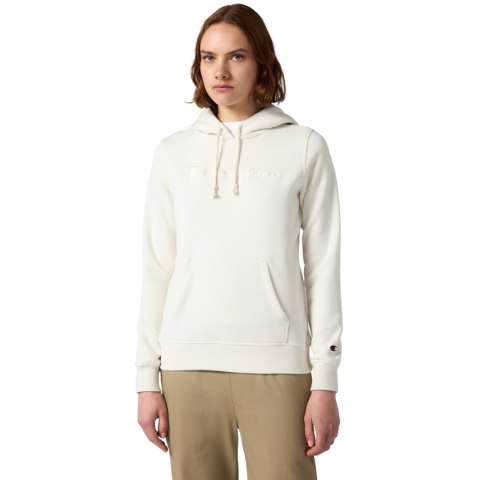 Bluza damska Champion Hooded Sweatshirt kremowa 118379 WW056