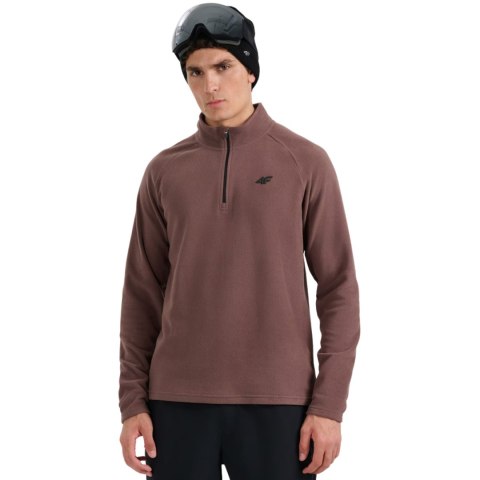 Bluza polarowa męska 4F M065 ciemny brąz 4FWAW25UFLEM065 80S