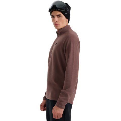 Bluza polarowa męska 4F M065 ciemny brąz 4FWAW25UFLEM065 80S