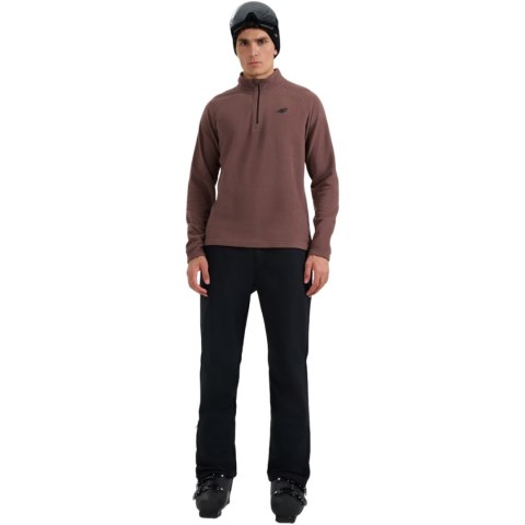 Bluza polarowa męska 4F M065 ciemny brąz 4FWAW25UFLEM065 80S