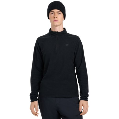 Bluza polarowa męska 4F M065 głęboka czerń 4FWAW25UFLEM065 20S