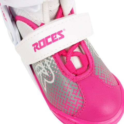 Łyżwy Roces Jokey Ice X biało-różowe 450746 001