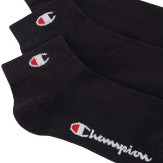 Skarpety Champion 3pk Quarter Socks czarne U20099 KK001