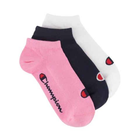 Skarpety Champion 3pk Sneaker Socks różowe, czarne, białe U20100 PS009