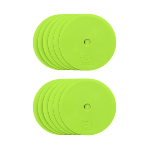 Znaczniki pola płaskie okrągłe Smj 12 szt. zielone ZPO-G