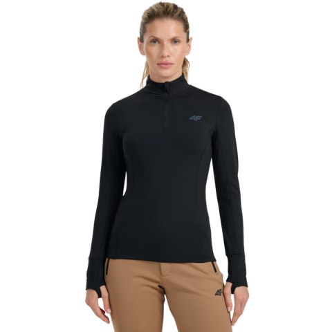 Bluza termoaktywna damska 4F F098 głęboka czerń 4FWAW25UBRUF098 20S