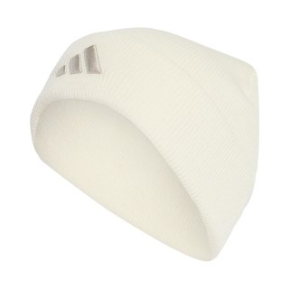 Czapka adidas New Logo Beanie Cuff kremowa JX5745