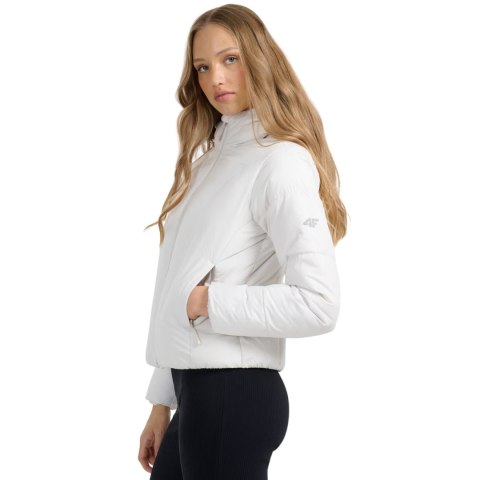 Kurtka damska 4F F0706 chłodny jasny szary 4FRAW25TDJAF0706 27S